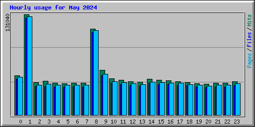 Hourly usage for May 2024