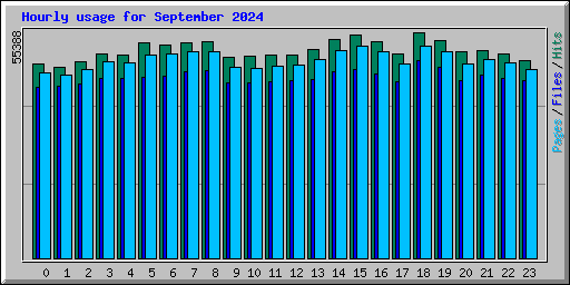 Hourly usage for September 2024