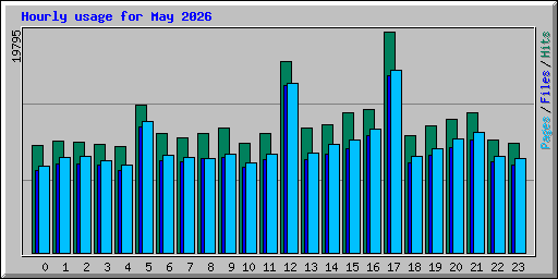 Hourly usage for May 2026
